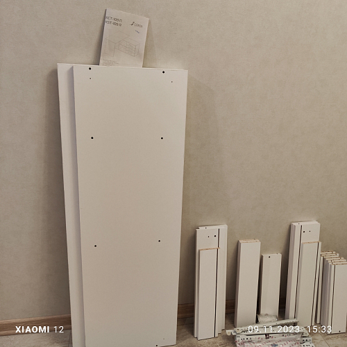 Компьютерный стол КСТ-109П правый дуб сонома / белый фото покупателя 69