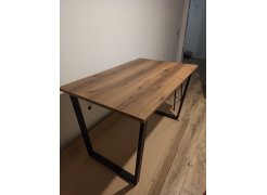 Деревянный стол Лота Лофт 120(160)х75 черный матовый / бетон светлый фото покупателя 148