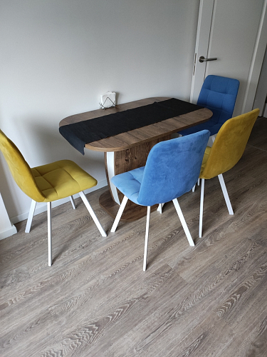 Стул на металлокаркасе Чилли бирюзовый / черный фото покупателя 940