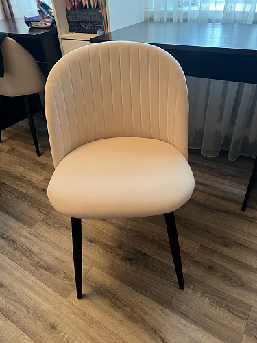 Стул на металлокаркасе Gabi 1 light purple / black фото покупателя 458