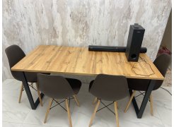 Стол Лота Лофт 140 25 мм юта / белый матовый фото покупателя 132