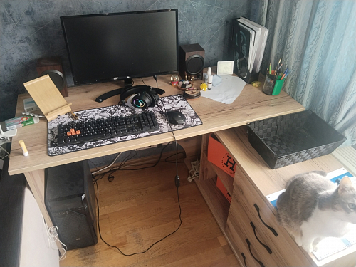 Компьютерный стол КСТ-109П правый венге фото покупателя 85