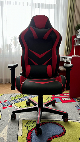 Компьютерное кресло Racer черное / оранжевое фото покупателя 83