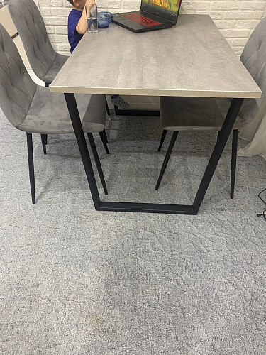 Деревянный стол Лота Лофт 140х80 дуб крафт табачный / черный матовый фото покупателя 777