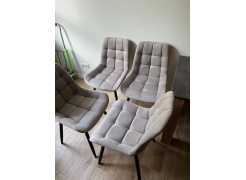 Стул на металлокаркасе Челси белый / латте фото покупателя 143