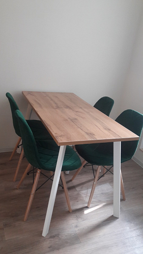 Стол Тринити Лофт 120 25 мм черный матовый / юта фото покупателя 11