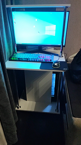 Компьютерный стол КСТ-12 белый  - Уцененный экземпляр фото покупателя 49