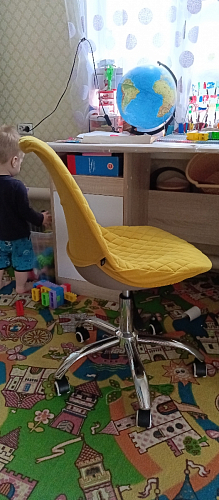 Компьютерное кресло Kolin с подушкой clear / white фото покупателя 61