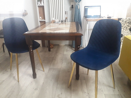 Стул на металлокаркасе Dabl wine red фото покупателя 6