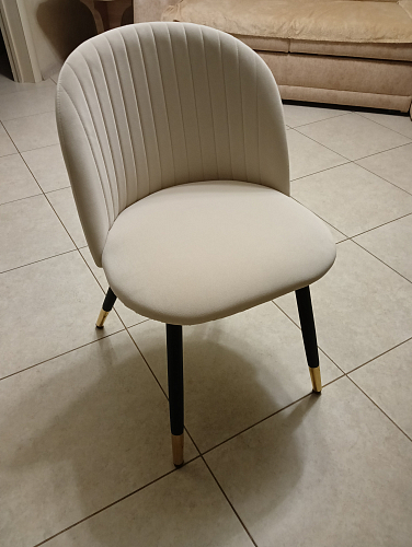 Стул на металлокаркасе Gabi latte / gold / black фото покупателя 843