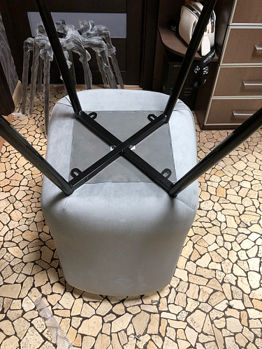 Стул на металлокаркасе Седа К латте / черный фото покупателя 222