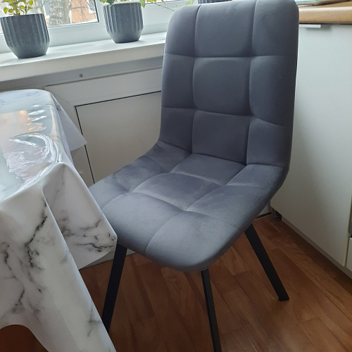 Стул на металлокаркасе Чилли бежевый / белый каркас фото покупателя 1042