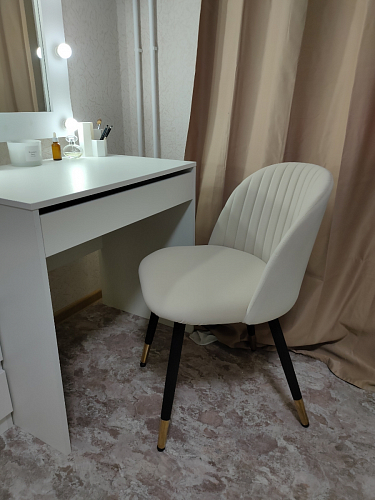 Стул на металлокаркасе Gabi 1 light purple / black фото покупателя 305