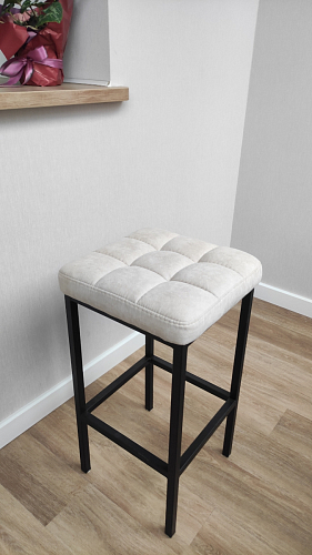 Барный стул Лофт катания минт / белый матовый фото покупателя 146