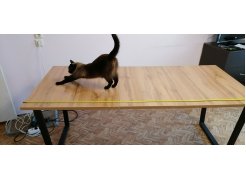 Стол Лота Лофт 140 25 мм черный матовый / бетон фото покупателя 324