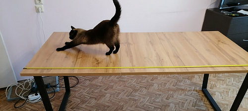 Стол Лота Лофт 140 25 мм черный матовый / бетон фото покупателя 324