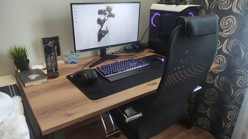 Деревянный стол Лота Лофт 140х80 черный матовый / бетон светлый фото покупателя 197