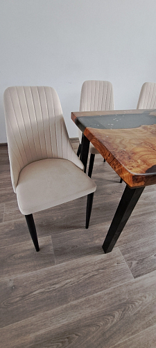 Стул на металлокаркасе Kora green / black фото покупателя 396