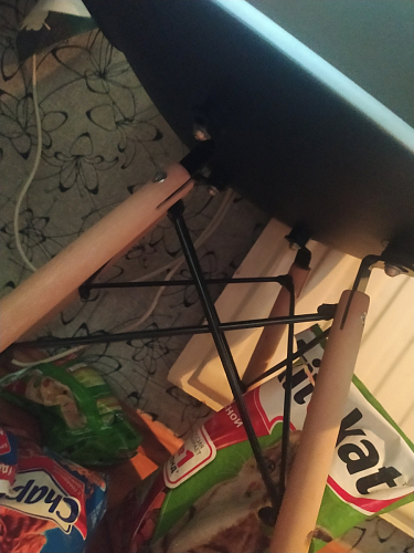 Пластиковый стул Eames PC-015 желтый фото покупателя 243