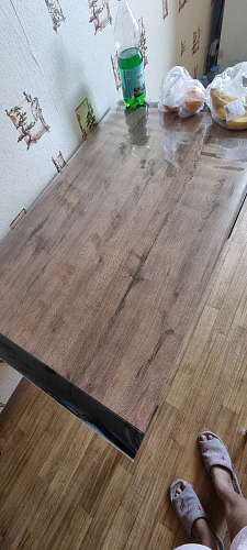 Стол Центавр дуб галифакс / черный матовый фото покупателя 46