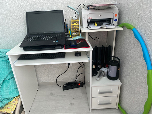 Стол компьютерный Джаз-24 правый венге фото покупателя 184