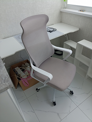 Компьютерное кресло Rino light gray / black фото покупателя 4