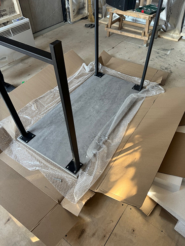 Барная стойка Дилан Лофт 120х60х110 бетон фото покупателя 171