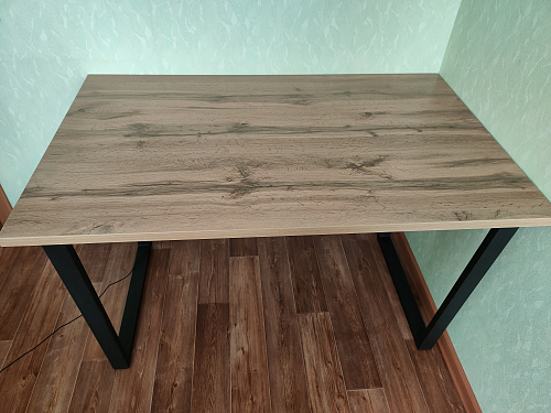 Стол раскладной Лота Лофт 120 25 мм юта / черный матовый фото покупателя 1012