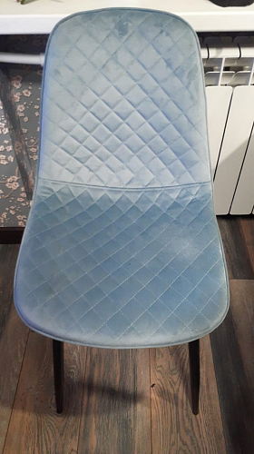 Стул на металлокаркасе Capri голубой фото покупателя 76