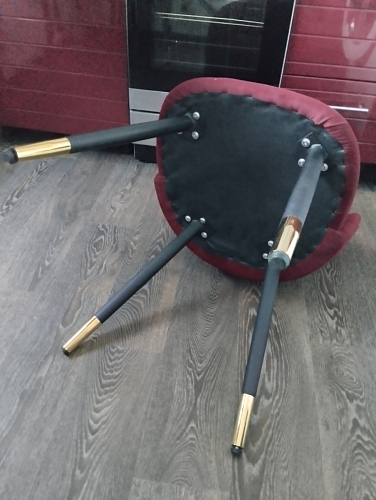 Стул на металлокаркасе Gabi 1 beige / black фото покупателя 528