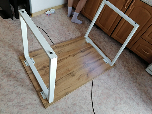 Деревянный стол Лота Лофт 120x75 дуб крафт табачный / черный матовый фото покупателя 47