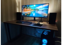 Деревянный стол Лота Лофт 120(160)х75 черный матовый / бетон светлый фото покупателя 796