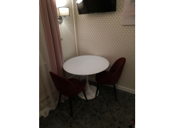 Стеклянный стол Tulip 90 black фото покупателя 46