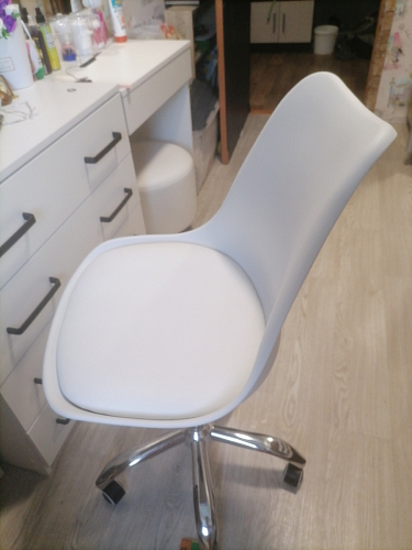 Компьютерное кресло Kolin с подушкой clear / white фото покупателя 277