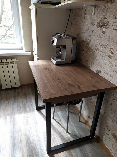 Стол Форли дуб велингтон / черный матовый фото покупателя 57