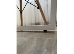 Деревянный стол Барон О 180 х 90 белая пленка шагрень / черный фото покупателя 6