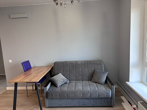 Стол Тринити Лофт 120 32 мм дуб галифакс табако / черный матовый фото покупателя 482