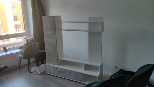 Готовая гостиная Jimenez дуб венге / белый глянец фото покупателя 13