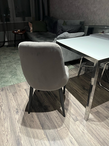 Стул на металлокаркасе Kora light blue / white фото покупателя 129