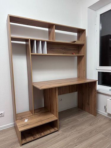 Письменный стол Лайт 03.243 дуб золотой (craft) / белый премиум фото покупателя 199