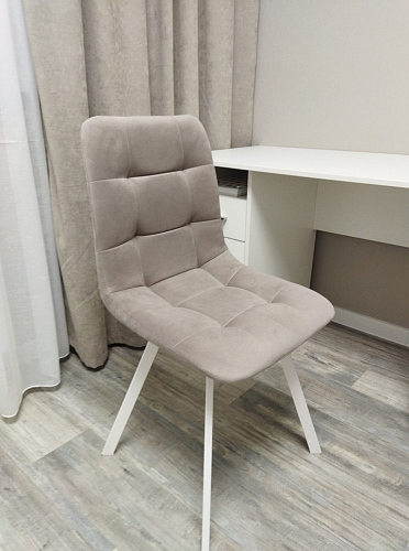 Стул на металлокаркасе Чилли темно-серый / черный каркас фото покупателя 683