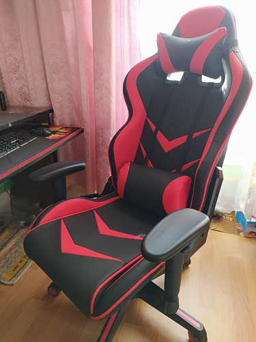 Компьютерное кресло Racer черный / красный / бежевый фото покупателя 111