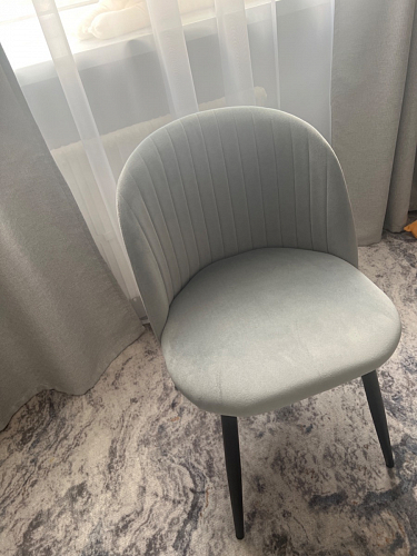 Стул на металлокаркасе Gabi 1 light purple / black фото покупателя 773