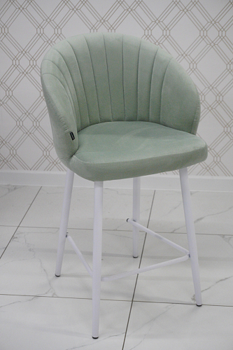 Полубарный стул Бэнбу velutto 49 / белый из шоурума 2