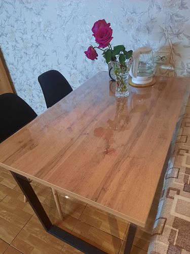 Стол Лота Лофт 140 25 мм черный матовый / бетон фото покупателя 99