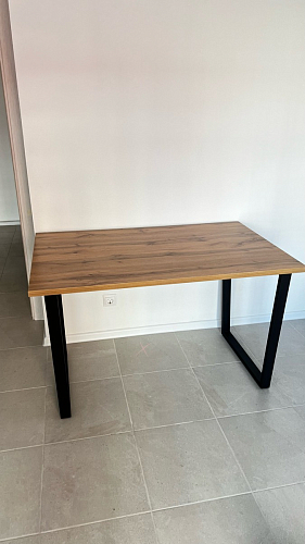 Деревянный стол Лота Лофт 140х80 черный матовый / бетон светлый фото покупателя 841