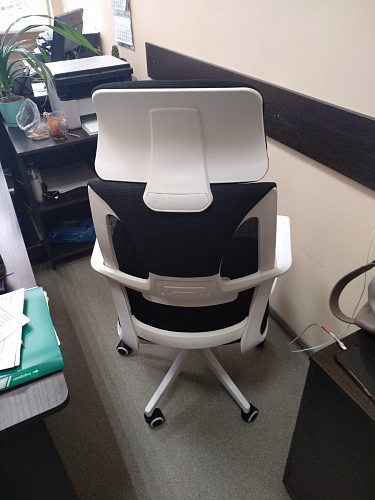 Компьютерное кресло Golem dark gray / gray / white фото покупателя 53