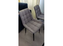 Стул на металлокаркасе Челси светло-серый / белый каркас фото покупателя 140