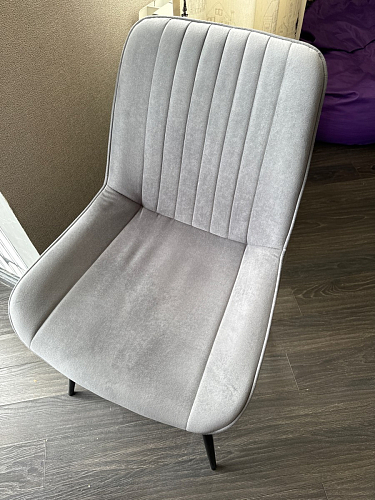 Стул на металлокаркасе Седа К латте / черный фото покупателя 143