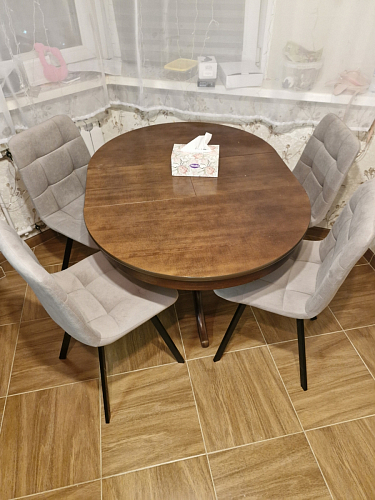 Комплект стульев Чилли 4 шт темно-серый / черный фото покупателя 535